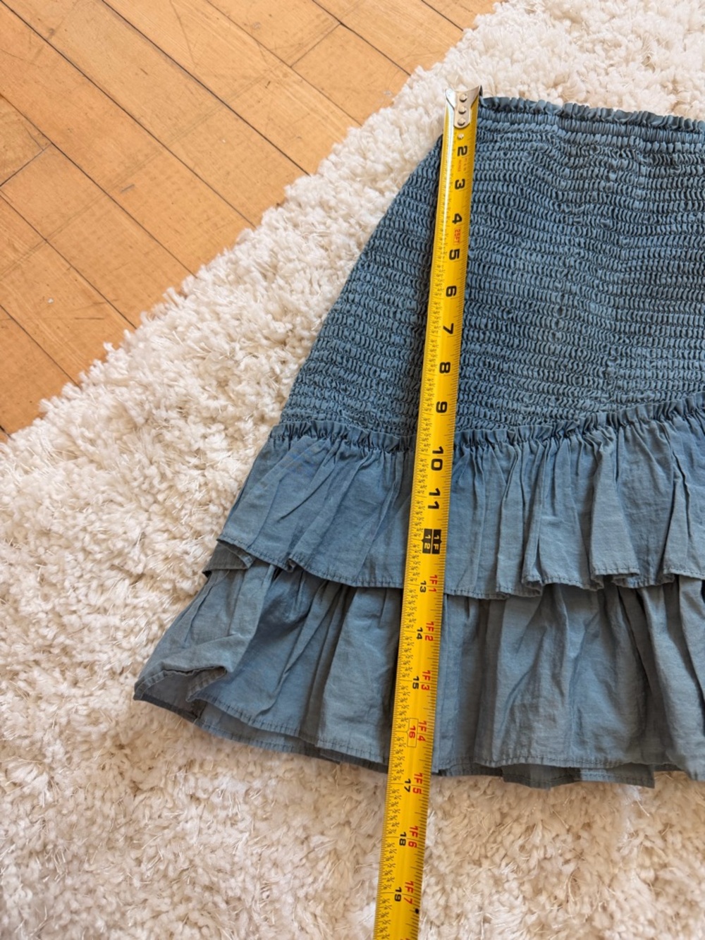 Zara Asymmetrical Ruffled Mini Skirt - Picture 6 of 8